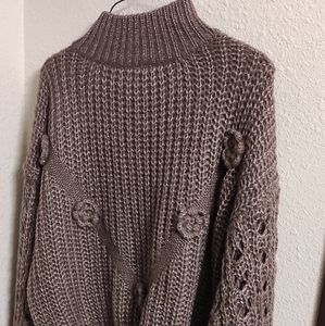 Crop sweater gray